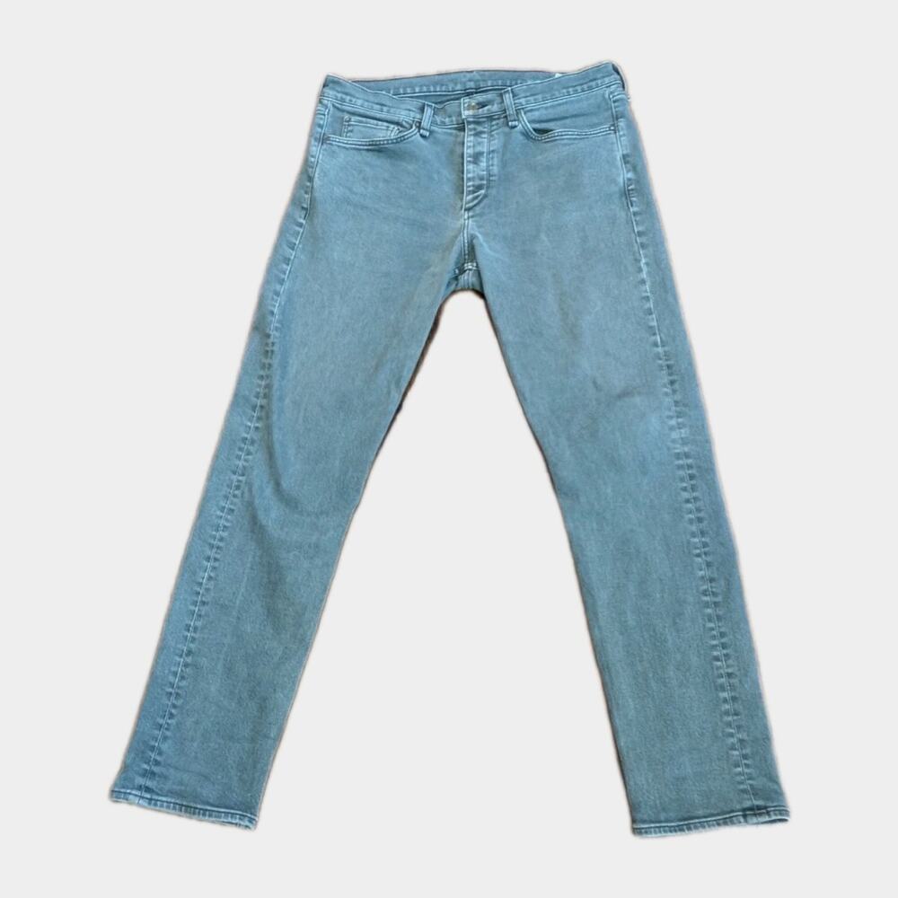 Rag & Bone Fit 2 Slim Jeans Mens 34x31 Fatigue Green Straight Stretch Denim